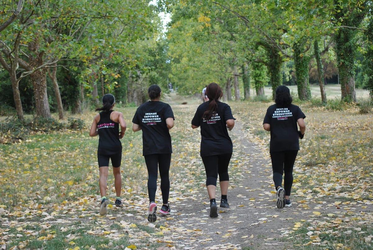 Members on a community walk